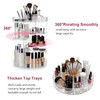 Canchiing Acrylic Makeup Organizer Set, 360 Rotating Makeup Organizer, Clear
