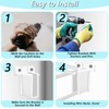 6 PCS Wire Shelf End Bracket, Plastic Closet Shelves Brackets
