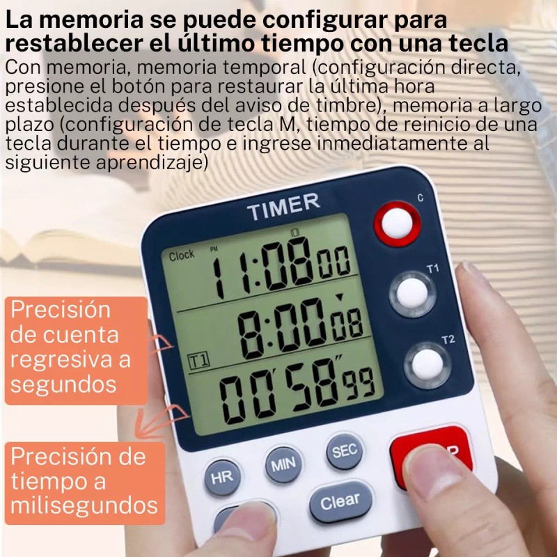 Gomia Cronómetro Digital De Cocina Con Cuenta Regresiva De 3