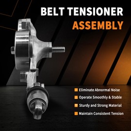 GLOCRORET 39092 Drive Belt Tensioner Assembly with Pulley Fit for Honda Accord 2008-2010, Pilot 2006-2011, Odyssey 2005-2010, Accord Crosstour 2010, Replace 49439 89390 31170R70A01