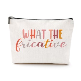 NGZS Speech Therapy Gifts Makeup Bag Speech Pathologist Gifts SLP Gifts Cosmetic Bag Speech Therapist Gift Thank You Appreciation Gift for Women Speech Language Pathologist Bestie Birthday Christmas