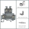 10PCS J42-2.5T DIN Rail Terminal Block Connector Kit with Nylon