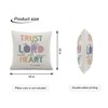 ISANOU Positive Classroom Decorative Pillow Covers,Inspirational Christian Bible Verse Throw