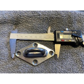 Unbranded 4pcs Diamond PAD EYE 316 Stainless M8 1.81“ by 3.11”