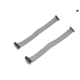 Connectors Pro 2-Pack 15 cm 6 Inches 1.27mm 0.05" 20P SWD Flat Ribbon Cable 2x10 F/F Mini Female IDC Connector 0.635mm 0.25" Pitch 20 Conductors 20P-FF-15CM-2PK