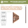 46 3/8"W x 4"H x 1/4"T Somerset Fretwork Moulding, Walnut