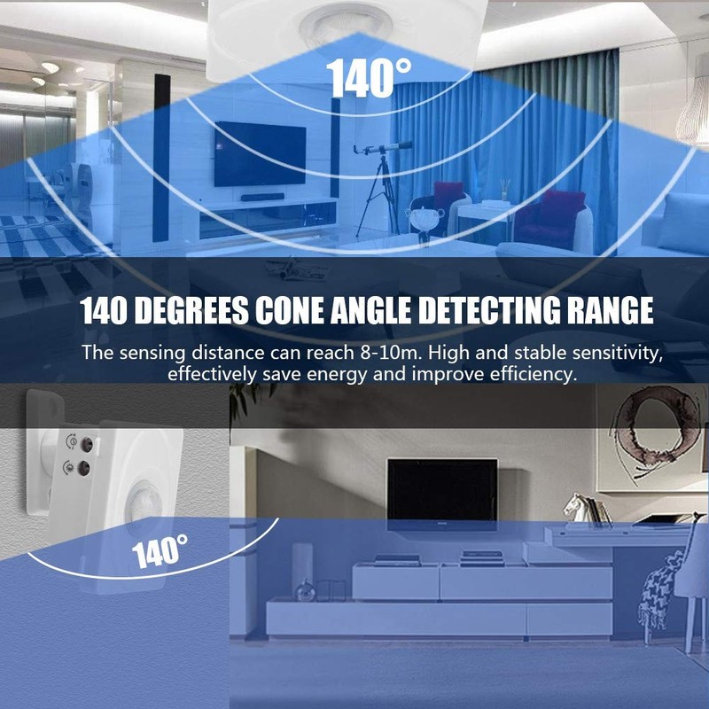 Sensor Switch,Richer-R 12V Automatic Adjustable Infrared PIR Motion Sensor with