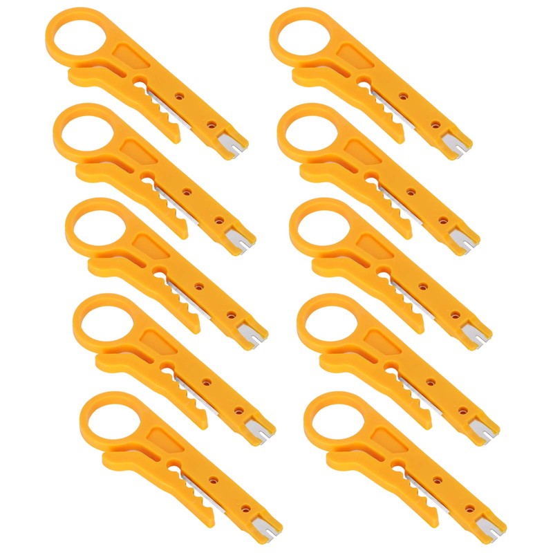 Network Wire Stripper, 10Pcs Mini Wire Stripper, for CAT‑5,CAT‑5e and