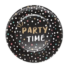 Boland Party Time 50357 Plates Diameter Approx. 23 cm Pack of 8