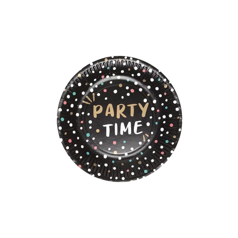 Boland Party Time 50357 Plates Diameter Approx. 23 cm Pack