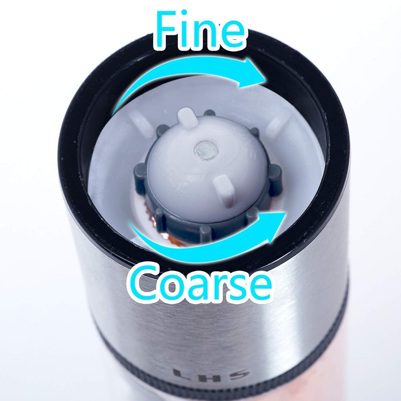 LHS 2 in 1 Salt and Pepper Grinder, Clear Acrylic