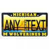 EliteAuto3K Michigan Wolverines License Plate Frame Cover – Black &