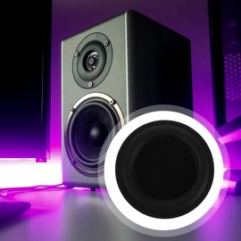 Housoutil 6.5 Inch Speaker Bass Diaphragm Vibration Membrane for Car Subwoofer Passive Radiator Diaphragm Plate DIY Repair Enhanced Bass Response