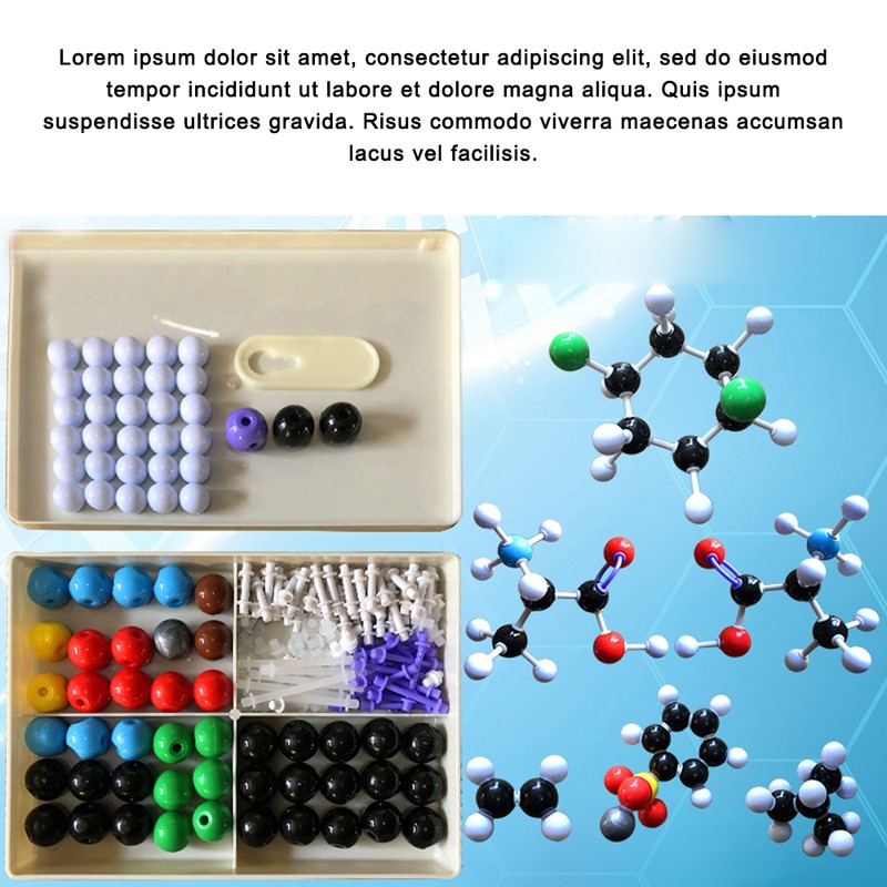 Chemistry Molecular Model Kit Organic and Inorganic Modeling Set Science