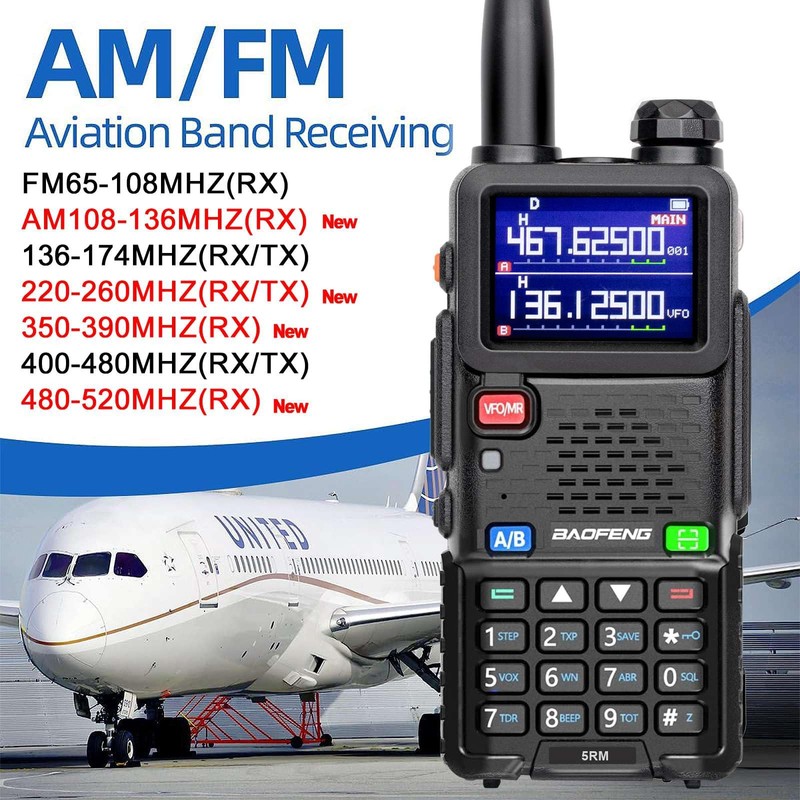 BAOFENG 5RM 10W Long Range Ham Radio with TIDRADIO Portable