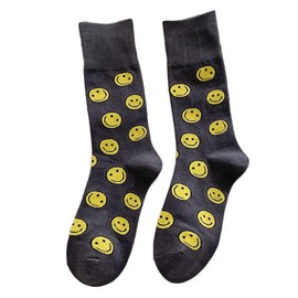 I Like Dress Crew Socks Amazing Smile Face Socks Funky Back Friday Casual Smile Sock