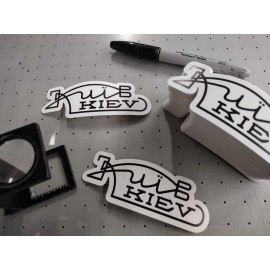 Kiev Camera - Decal Stickers, (2 PACK) Vinyl 4" Wide (Rangefinder, Contax)