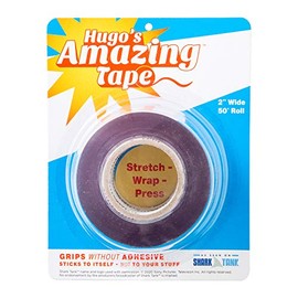 Hugo's Amazing Tape - 50 ft Roll x 2" Wide Reusable Double Sided Non-Stick Adhesive