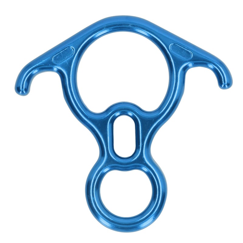 Descender Gear Aluminium Alloy 40KN Pulling Force Ox Horn Shaped