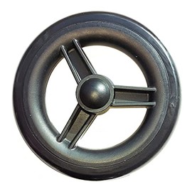 Replacement 6” Rear Wheel Compatible with Lumex RJ5500 Walkabout Steel Knock Down Rollator – 1 Each