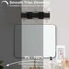 MELUCEE Modern LED Bathroom Lights Over Mirror 24W Dimmable Crystal