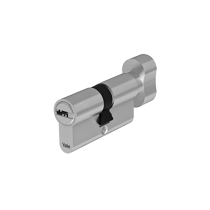 Yale European High Security Cylinder with Lock Knob YC104KD304504N1 Nickel-Plated