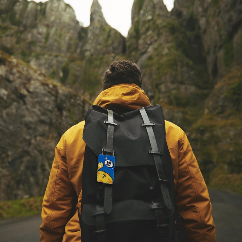 SIVEUMIL 1pcs 2303 Bright Silicone luggage tag (Dark Blue)