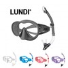Runddy Snorkeling and Freediving Mask Goggles Set 1. Gray