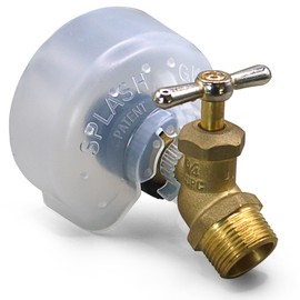 Splash Guppie, 1pk The Original Hose Bibb Cover for Anti-Siphon Vacuum Breaker and Leaky Hoses