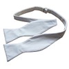 Clermont Direct 100% Cotton White Marcella Self-Tie Bow Tie