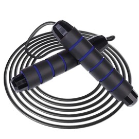 Cuerda para saltar mango antideslizante tamaño ajustable 3 metros (Azul)