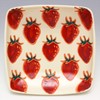 Hasami Ware Kikusho Kiln Fruit Square Bowl, Approximately 17 cm,