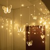 YOLIGHT Butterfly Curtain Lights 13ft 96 LED Fairy Lights 8