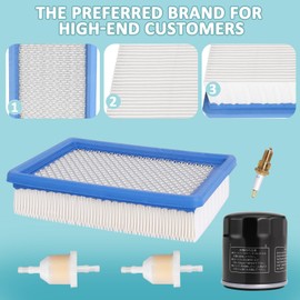 Podoy Golf Cart Tune Up Kit Compatible with Club Car DS 1992-2004 4-Cycle Gas Cart with FE290 FE350 Engines 1015426 1016467 41016467 1013684 1014522 102003201Air Oil Fuel Filter and F7TC Spark Plug