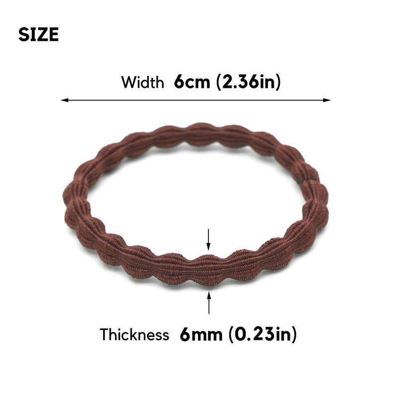 Qooocy Lazos para el cabello, naturales