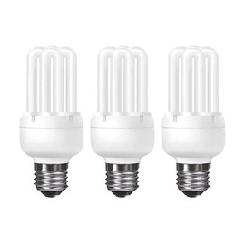 Lampwise 3X 20W (100W) Energy Saver Stick CFL 6U ES E27 Daylight White 6400K