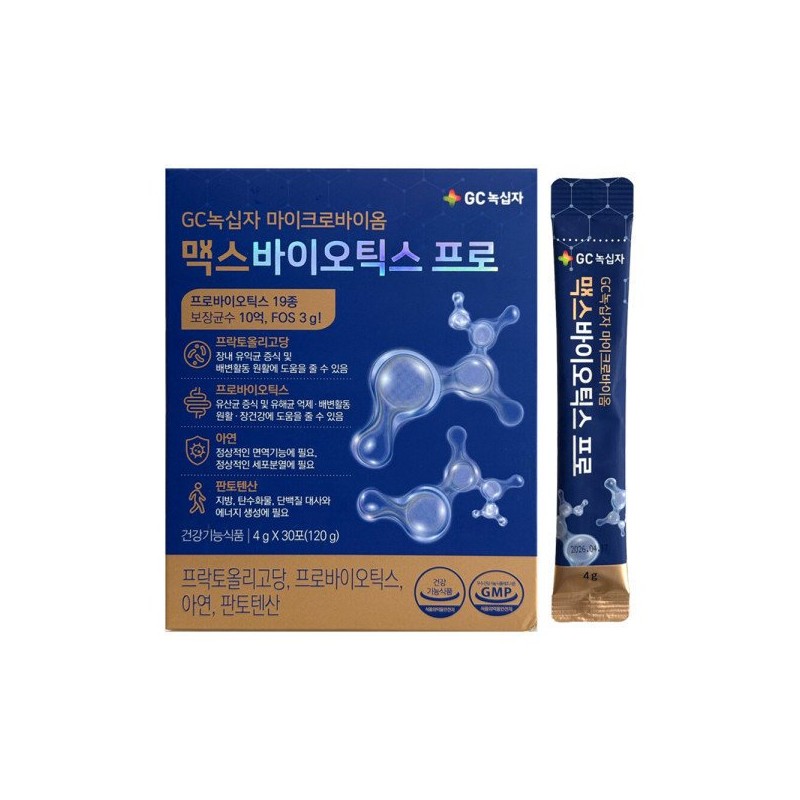Nokshimpja GC녹십자 맥스바이오틱스 프로 4g x 30포 1개 / 써클