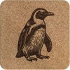 'Happy Penguin' Square Cork Trivet/Pot Stand (TR00027148)