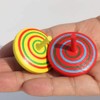 4Pcs Wooden Classic Colorful Spinning Tops Developmental Kids Stress Relieve