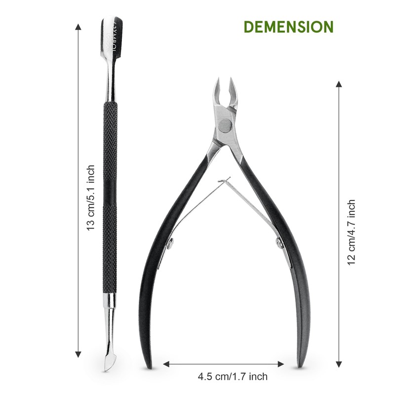 SYMBOL LONDON Cuticle Cutter Kit - Nippers & Pusher Manicure