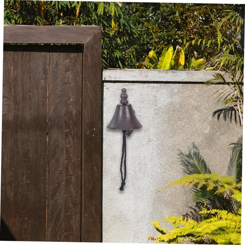 Ciieeo Sturdy Vintage Bells Iron Doorbell Dinner Bell Style for