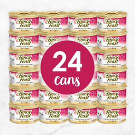 Purina Fancy Feast Gravy Wet Cat Food, Sliced Chicken Feast in Gravy - (24) 3 oz. Cans