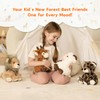 MorisMos 4 Pcs Bulk Stuffed Animals, 8" Woodland Plush