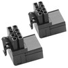 ELFJMZP ATX 8-pin female to 8-pin male 90-degree angle connector