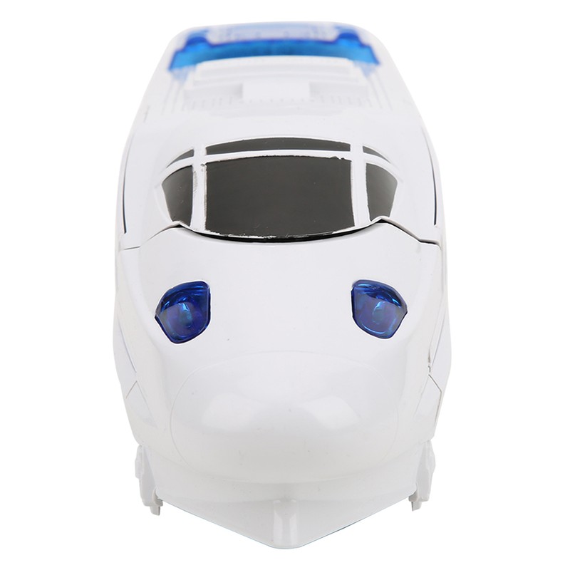 Children Simulation Universal Wheel Train Model Transform Educational Kid ToyWhite