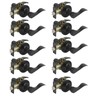 Probrico (10 Pack) Passage Door Lever [Non-Locking Lever Set], Non-Locking