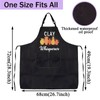 CENWA Clay Whisperer Funny Pottery Apron Pottery Lover Gift Adjustable