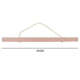 2 Set of Poster Frame Wooden Poster Hanging Strips 30 cm Magnetic Poster Rail for Wall Pictures Photos Poster