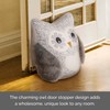 Elements Plush Weighted Fabric Owl Door Stopper, 7.48x3.94x9.25 Inch