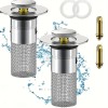 Bathroom Sink Pop-Up Drain Stopper – 2PCS Anti-Clog Plug with